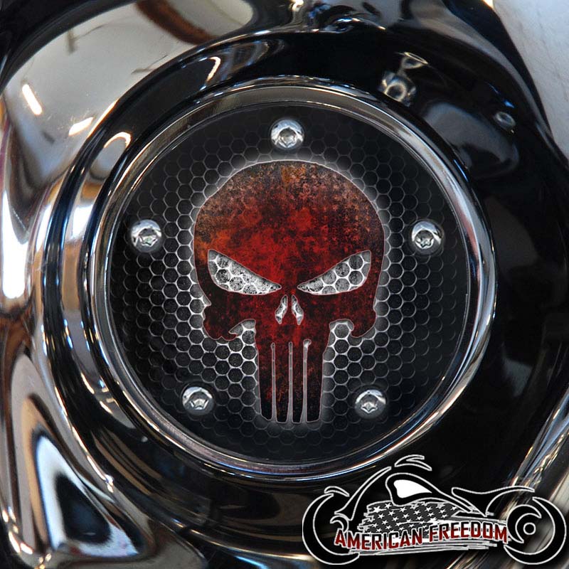 Custom Timing Cover - Red Frozen Punisher